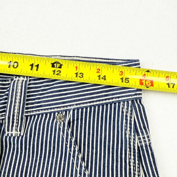 Lee Workwear Men's Striped Pockets Blue Carpenter Shorts Size 30 Heavy Duty NWT - Picture 9 of 12